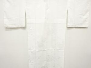 ヱ霞に牡丹・楓模様織り出し　単衣長襦袢